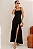 VESTIDO ANTONELLA LONGO COM ALÇA E FENDA - PRETO - Imagem 1