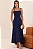 VESTIDO ANTONELLA LONGO COM ALÇA E FENDA - AZUL MARINHO - Imagem 1