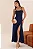 VESTIDO ANTONELLA LONGO COM ALÇA E FENDA - AZUL MARINHO - Imagem 5