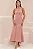 VESTIDO ANTONELLA LONGO COM ALÇA E FENDA - ROSÉ - Imagem 1