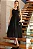 VESTIDO CRISTINA MIDI CREPE COM FRANZIDO BUSTO - PRETO - Imagem 4