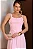 VESTIDO CRISTINA MIDI CREPE COM FRANZIDO BUSTO - ROSA - Imagem 2