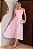VESTIDO CRISTINA MIDI CREPE COM FRANZIDO BUSTO - ROSA - Imagem 4