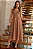 VESTIDO CRISTINA MIDI CREPE COM FRANZIDO BUSTO - CARAMELO - Imagem 5