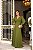 VESTIDO DE FESTA GIOVANA CREPE MUSSELINE DETALHE PLISSADO - VERDE OLIVA - Imagem 2