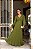 VESTIDO DE FESTA GIOVANA CREPE MUSSELINE DETALHE PLISSADO - VERDE OLIVA - Imagem 3
