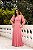 VESTIDO DE FESTA GIOVANA CREPE MUSSELINE DETALHE PLISSADO - ROSÉ - Imagem 3