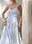 VESTIDO LISTRADO BUSTO FRANZIDO - AZUL CLARO - Imagem 2