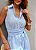 VESTIDO CHEMISE COM FAIXA LISTRAS - AZUL - Imagem 4