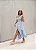 VESTIDO CHEMISE COM FAIXA LISTRAS - AZUL - Imagem 1