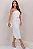 VESTIDO JOELMA MIDI T.Q.C. COM CINTO - BRANCO - Imagem 1