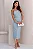 VESTIDO JOELMA MIDI T.Q.C. COM CINTO - AZUL - Imagem 6