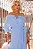 VESTIDO LONGO LILIAN CREPE COM FAIXA - AZUL - Imagem 3