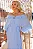 VESTIDO LONGO LILIAN CREPE COM FAIXA - AZUL - Imagem 4