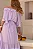VESTIDO LONGO LILIAN CREPE COM FAIXA - LILÁS - Imagem 5
