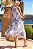 VESTIDO FANNY ESTAMPADO MIDI COM FAIXA - AZUL - Imagem 6