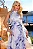 VESTIDO FANNY ESTAMPADO MIDI COM FAIXA - AZUL - Imagem 4