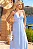 VESTIDO SALETE LONGO POÁ ZÍPER COSTAS - AZUL - Imagem 3