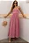 VESTIDO SALETE LONGO POÁ ZÍPER COSTAS - ROSA - Imagem 6