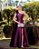VESTIDO DE FESTA PALOMA ZIBELINE UM OMBRO - ROXO - Imagem 1