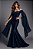 VESTIDO LONGO MERMAID CAPE GLAMOUR - AZUL NOITE - Imagem 1