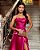VESTIDO LONGO DE FESTA SANTORINI ZIBELINE GLOW - FÚCSIA - Imagem 2