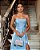 VESTIDO LONGO DE FESTA SANTORINI ZIBELINE GLOW - AZUL SERENITY - Imagem 2