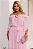VESTIDO LONGO LILIAN CREPE COM FAIXA - ROSA - Imagem 4