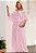 VESTIDO LONGO LILIAN CREPE COM FAIXA - ROSA - Imagem 6