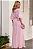 VESTIDO LONGO LILIAN CREPE COM FAIXA - ROSA - Imagem 7