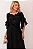 VESTIDO LONGO LILIAN CREPE COM FAIXA - PRETO - Imagem 4