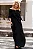 VESTIDO LONGO LILIAN CREPE COM FAIXA - PRETO - Imagem 1