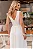 VESTIDO ELIZETE CREPE LONGO COM DECOTE V - OFF WHITE - Imagem 3