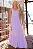 VESTIDO ELIZETE CREPE LONGO COM DECOTE V - LILÁS - Imagem 1