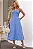 VESTIDO DAMARES ALÇAS FINAS PREGAS BUSTO - AZUL - Imagem 6