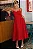 VESTIDO DAMARES ALÇAS FINAS PREGAS BUSTO - VERMELHO - Imagem 1