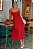 VESTIDO DAMARES ALÇAS FINAS PREGAS BUSTO - VERMELHO - Imagem 3
