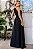 VESTIDO MICAELA LONGO COM FRANZIDO CINTURA - PRETO - Imagem 2
