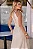 VESTIDO MICAELA LONGO COM FRANZIDO CINTURA - BEGE - Imagem 3