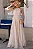 VESTIDO MICAELA LONGO COM FRANZIDO CINTURA - BEGE - Imagem 7