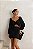 CONJUNTO CROPPED E SAIA BORDADO PÉROLAS - PRETO - Imagem 2