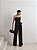CONJUNTO ALFAIATARIA CROPPED T.Q.C E CALÇA BOTÕES - PRETO - Imagem 1
