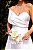 VESTIDO FESTA GLAM DECOTE OMBRO A OMBRO ZIBELINE NOIVINHAS - OFF WHITE - Imagem 3