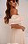 VESTIDO ADRIANA LONGUETE LAISE OMBRO A OMBRO - AREIA - Imagem 1