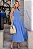 VESTIDO SÔNIA DECOTE V - AZUL - Imagem 1