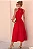 VESTIDO SÔNIA DECOTE V - VERMELHO - Imagem 4