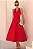 VESTIDO SÔNIA DECOTE V - VERMELHO - Imagem 1