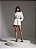 CAMISA CHIFON GOLA LAÇO BABADOS - OFF WHITE - Imagem 1
