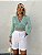 CAMISA CROPPED HELENA GUIPIR - VERDE - Imagem 1