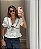BLUSA AMANDA LAISE DECOTE V - OFF WHITE - Imagem 3